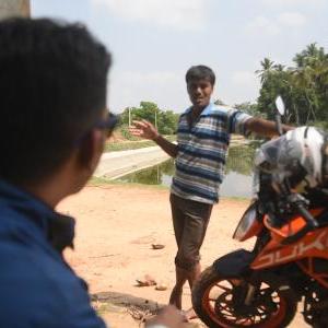 it was before election and this local farmer tried to push my companion to vote for some politician