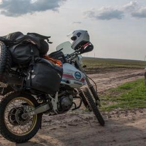 Camping in Ukraine (near Glukhov) - Denisa's bike