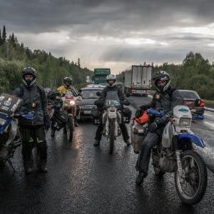 Wet adventurers on our way to Ekaterinburg.