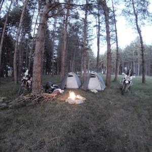 Camping near the town of Sjenica