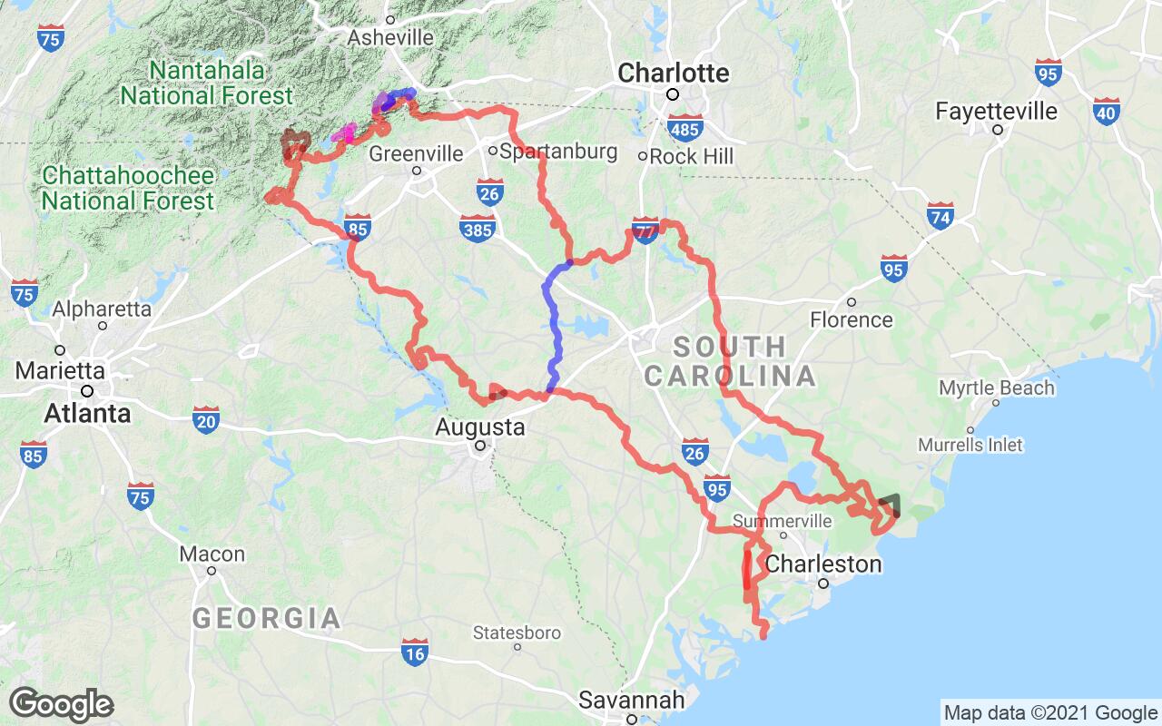 ADVTracks · South Carolina Adventure Route